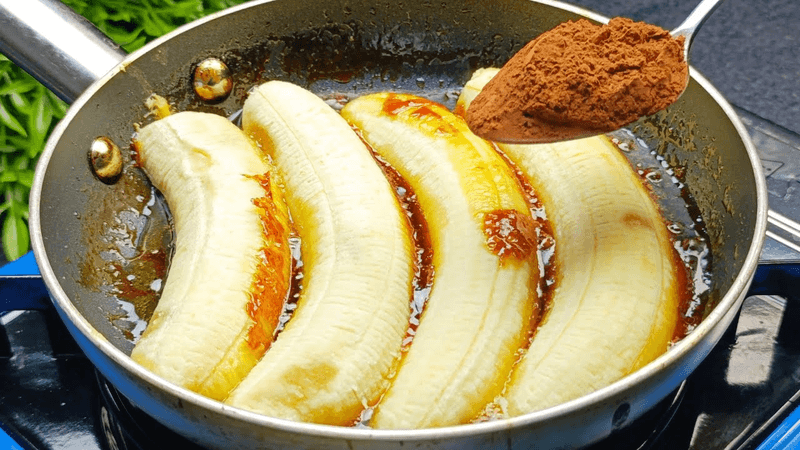 오븐 없이! 세상을 열광시키는 바로 그 디저트! 오븐 없이, 달걀 단 1개로 만드는 초콜릿 바나나 케이크 Thumbnail