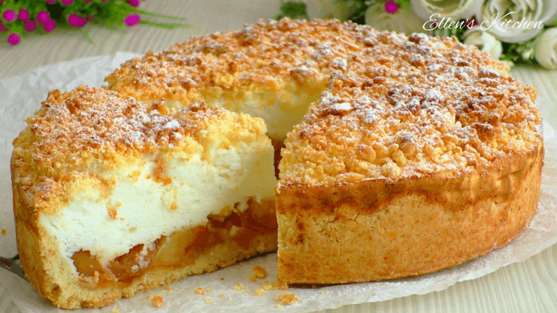 크림 수플레가 들어간 사과 파이, 입안에서 사르르 녹아요! 간단하고 아주 맛있어요! Thumbnail