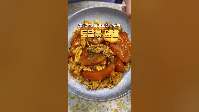 영양만점 토마토계란볶음 덮밥 Thumbnail