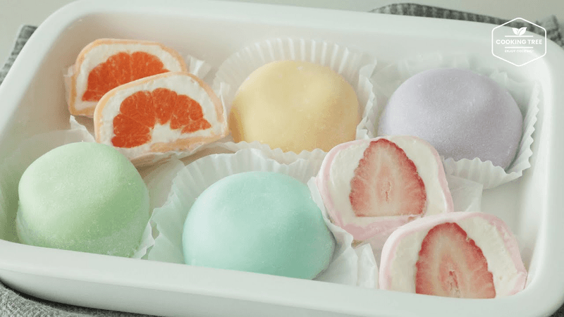 🌈파스텔 레인보우 과일 찹쌀떡 Thumbnail