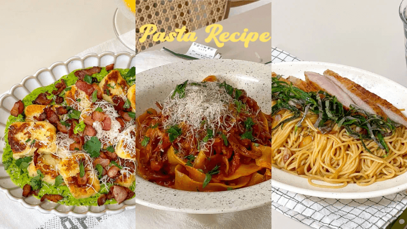 10가지 파스타 레시피 모음 3탄 🍝| 페스토 파스타 | 오일 소스부터 크림까지 Thumbnail