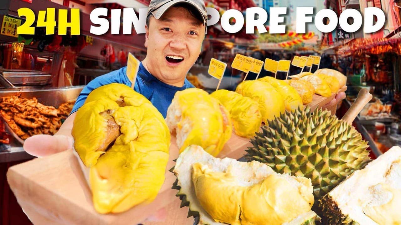 24 Hours Eating ONLY Chinatown Food in Singapore Thumbnail