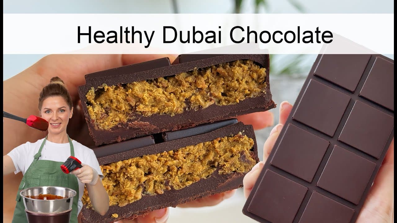 Healthy Dairy-free and Gluten-Free Dubai Chocolate From Scratch Thumbnail