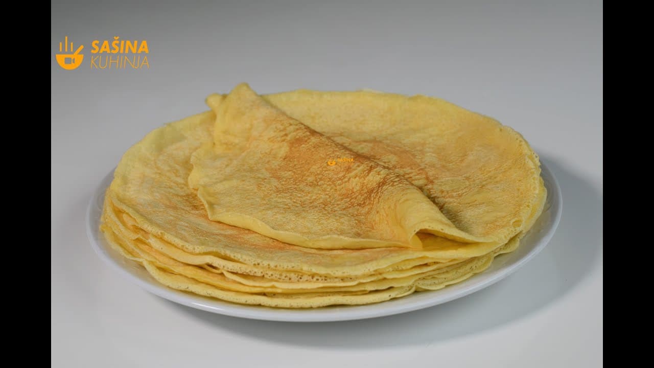 Crepes Recipe: Crepes That Always Work - Basic Recipe - Sašina's Kitchen Thumbnail