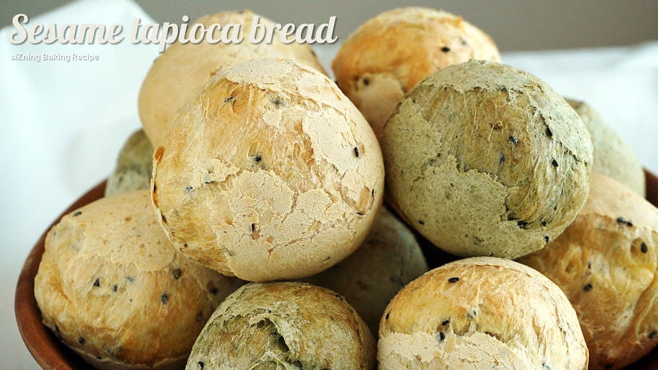 담백+쫄깃한 '기본&쑥 깨찰빵' 만들기 Thumbnail