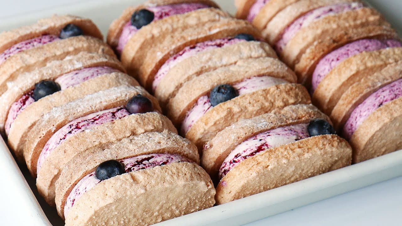 블루베리 크림치즈 다쿠아즈 Thumbnail