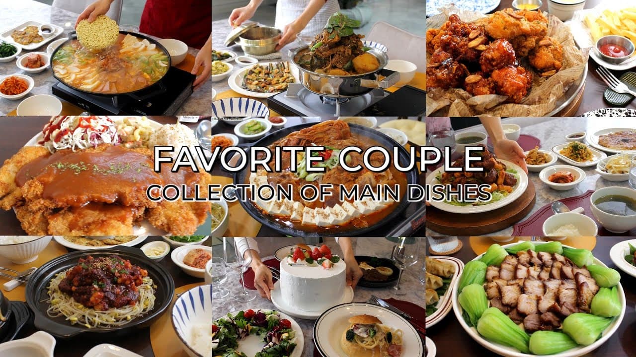 SUB / 인기 메인 요리 1시간 몰아보기 / 인기 요리 / K FOOD / kimchi / kimbab / k-food / kimbap / Thumbnail