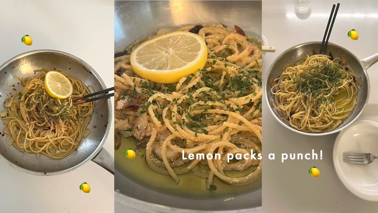 왜요? 제가 명란레몬파스타만 패는 사람처럼 보이시나요? (두 가지 버전 레시피🍋) Thumbnail