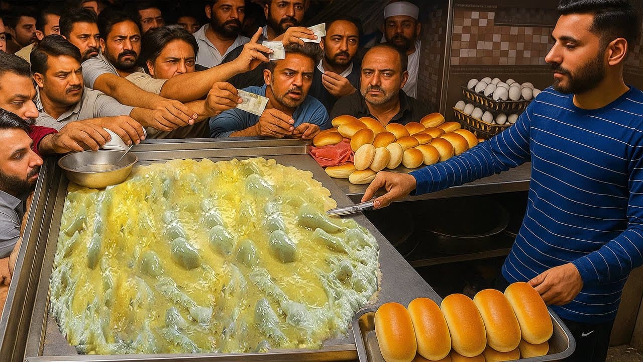 인도 길거리 음식 샤미 버거 Thumbnail