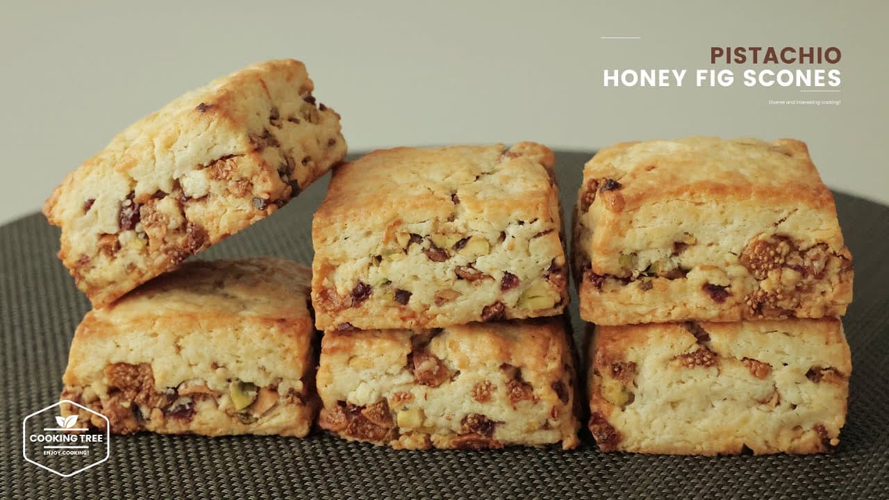 달콤한 꿀과 고소한 피스타치오🍯 허니 무화과 스콘 만들기 Thumbnail