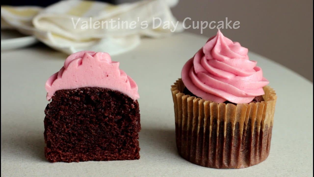 10분 만에 준비! 발렌타인데이 초코 컵케이크(러블리한 버터크림은 덤!) Thumbnail
