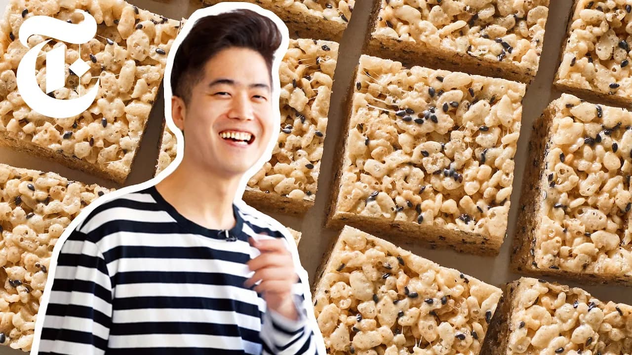 Black Sesame Rice Krispies Treats Thumbnail