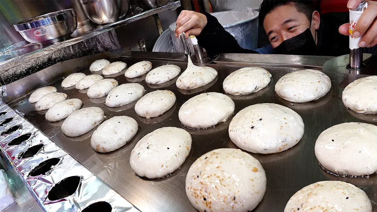 총각호떡 (씨앗 꿀 호떡, 황금 고구마 호떡) Thumbnail