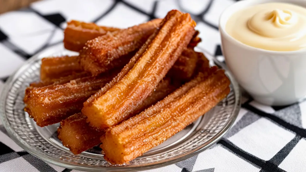 튀기지 않고, 밀가루와 설탕 없이 만드는 건강한 츄러스 – 정말 쉽게 만들 수 있어요! Thumbnail