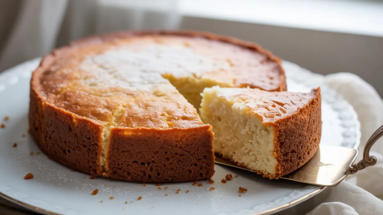 3가지 재료 글루텐 프리 코코넛 케이크 Thumbnail