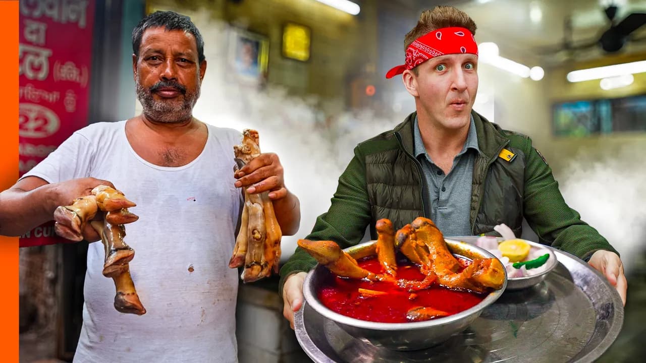델리 길거리 음식 마라톤!! 인도에서 가장 극단적인 음식들!! Thumbnail