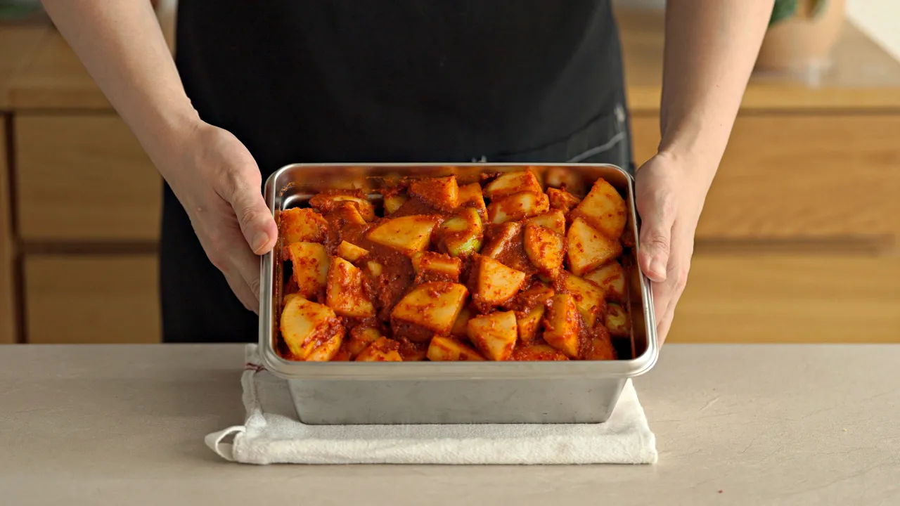 10분 완성, 역대급 간단하고 맛있는 무 김치 깍두기 Thumbnail