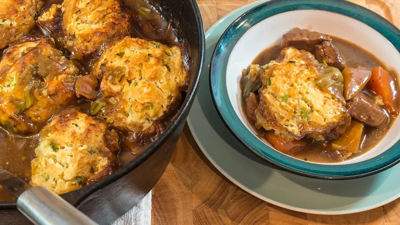 Beef Stew & Crispy Dumplings Thumbnail