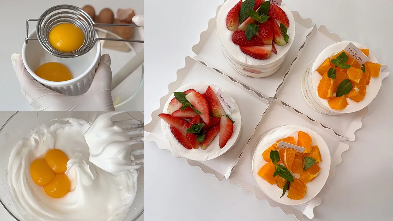 계란 3개로 만드는 초간단 과일 케이크 Thumbnail