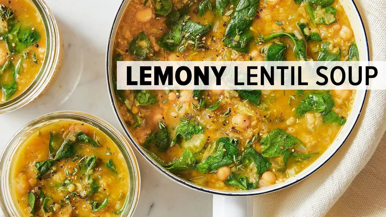 Lemony Lentil & Chickpea Soup Thumbnail