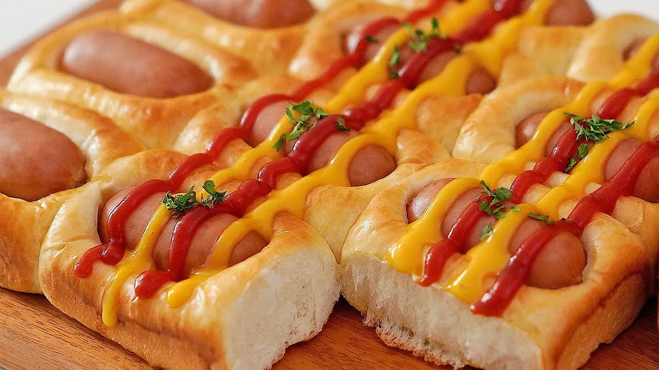 쫘악 뜯어먹는 한입 소세지빵 (미니 핫도그) Thumbnail