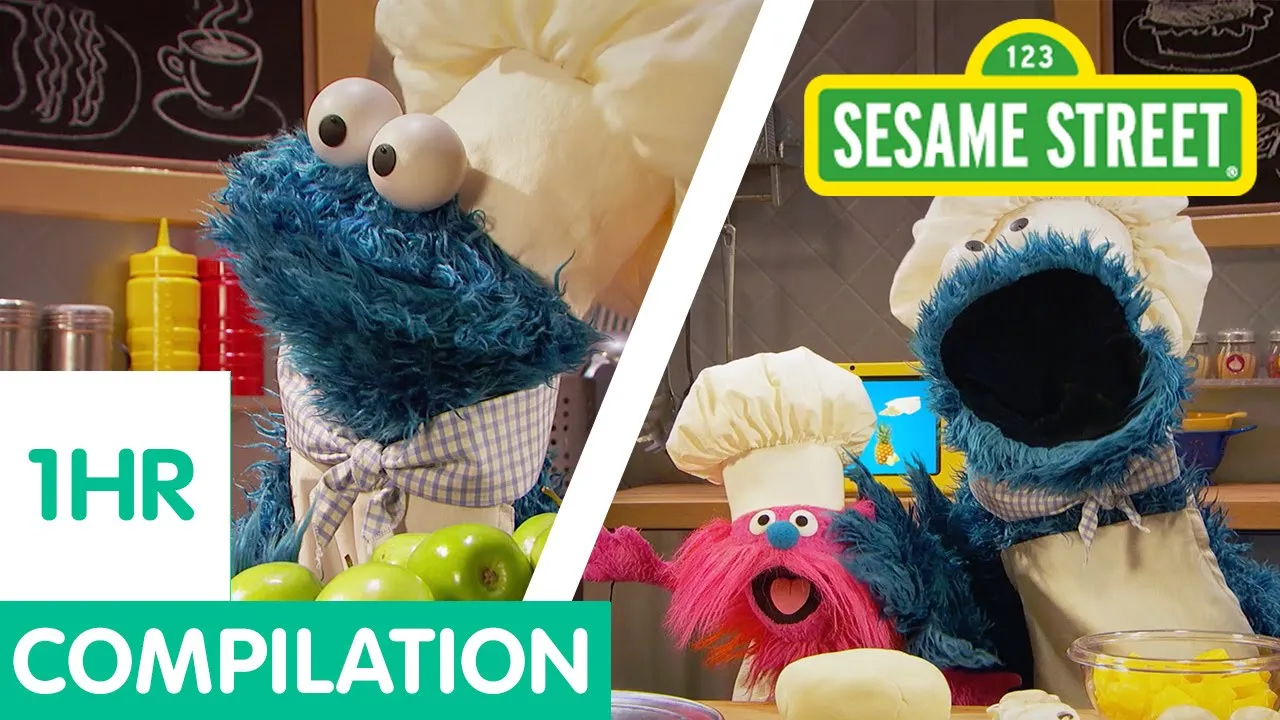 Sesame Street: Cookie Monster Foodie Truck Compilation! | 1 Hour Long Thumbnail