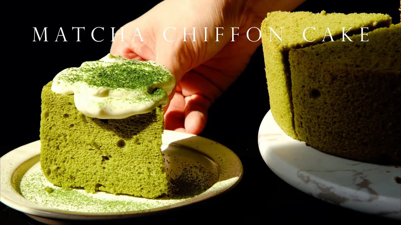 가장 부드러운 말차 쉬폰 케이크 Thumbnail