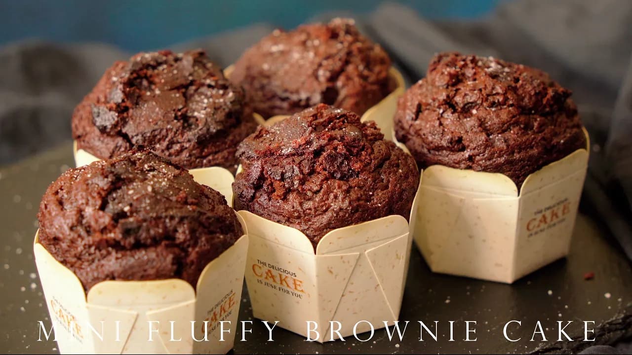 濃郁鬆軟 迷你布朗尼蛋糕 ┃Mini Fluffy Brownie Cake Thumbnail