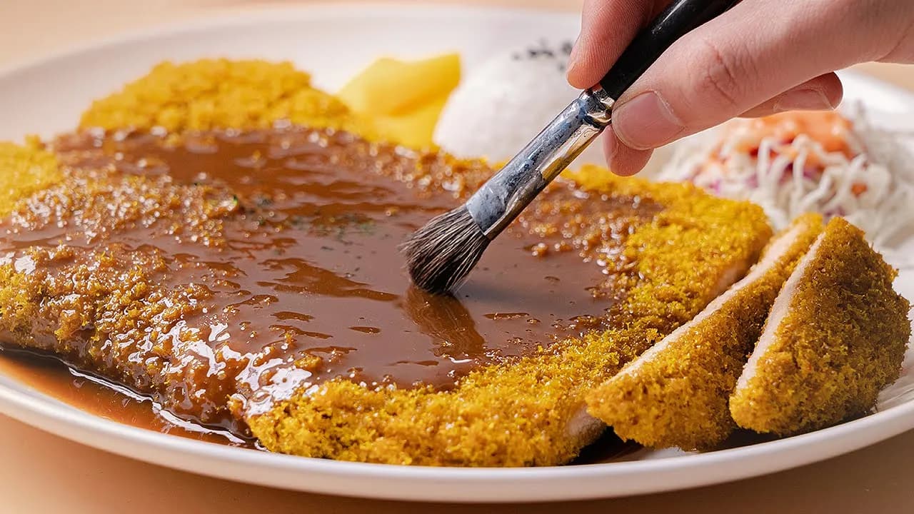 클레이 왕돈까스 미니어처 만들기 Thumbnail