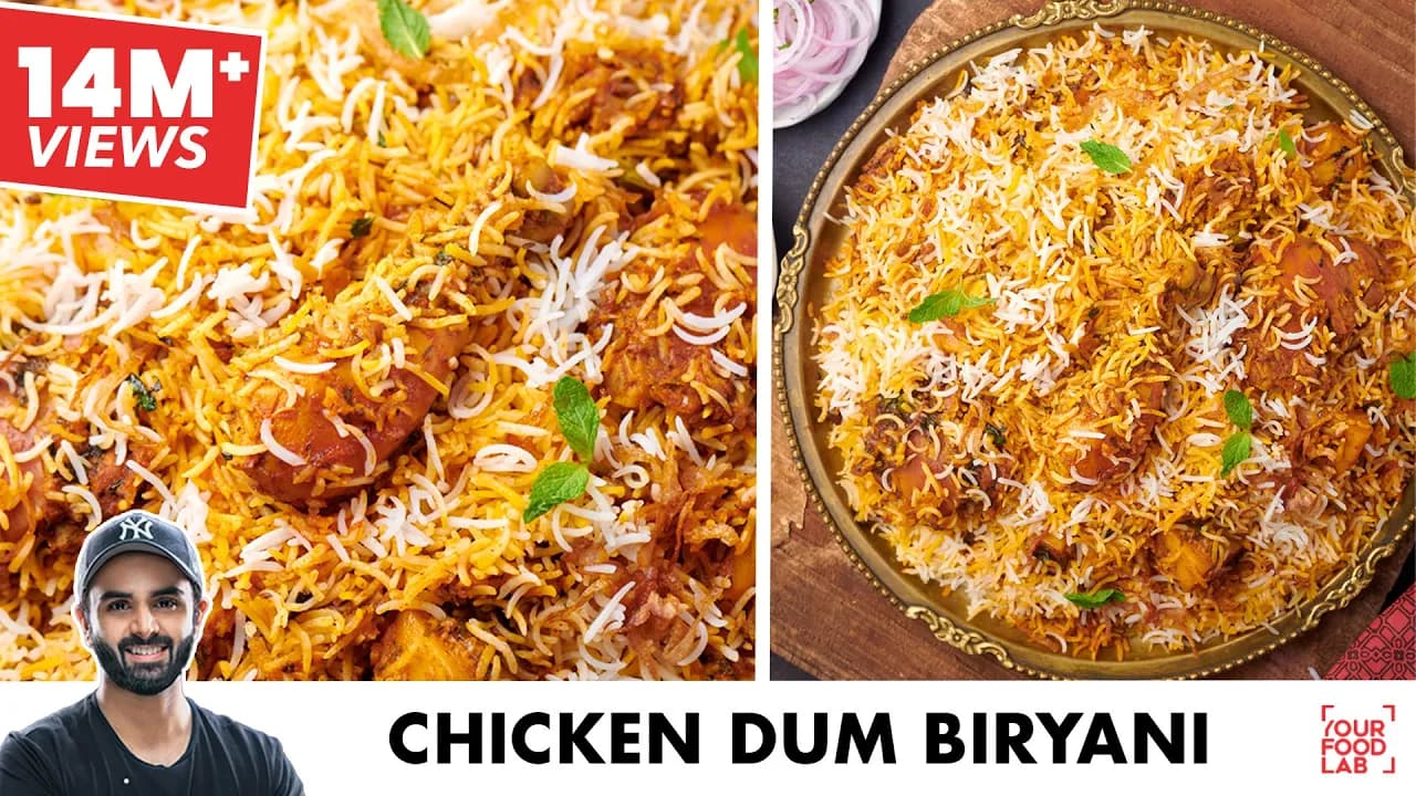 Chicken Dum Biryani Recipe | Delicious Chicken Dum Biryani | Chef Sanjyot Keer Thumbnail