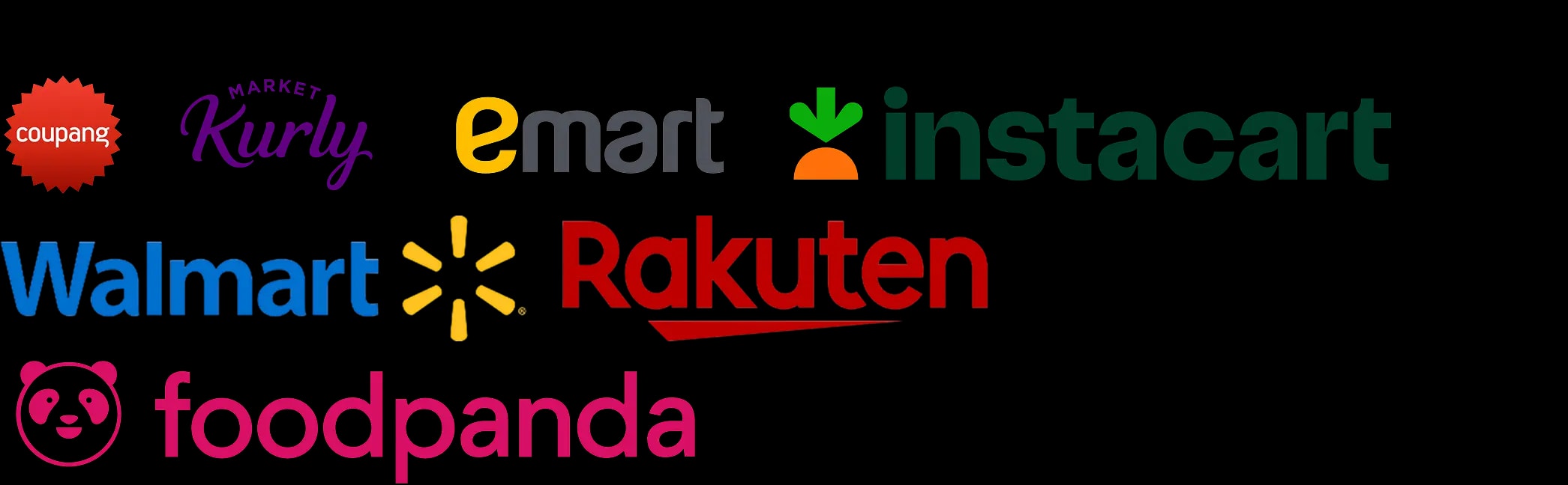 Grocery partner logos