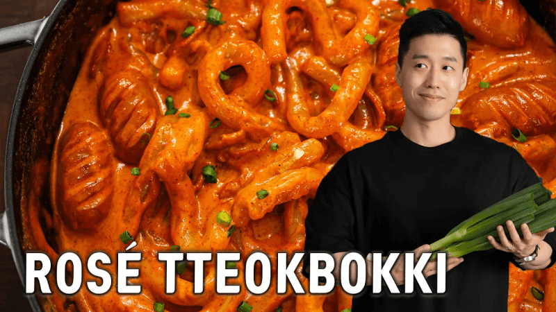 Creamy Rose Tteokbokki Thumbnail