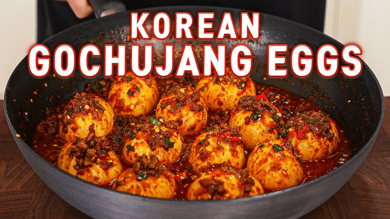 Super Addictive Gochujang Garlic Eggs Thumbnail
