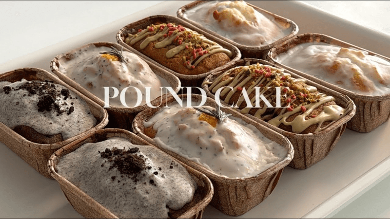 촉촉한 4가지 맛 미니 파운드케이크 만들기 Thumbnail