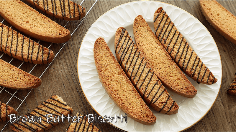 비스코티 이렇게 만들면 정말 맛있어요!! 버터 풍미가 끝내주는 브라운버터 비스코티 레시피 ☕ Thumbnail